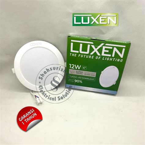 LUXEN LAMPU CLASSIC LED DOWNLIGHT PANEL 12 WATT BULAT INBOW 6 INCH