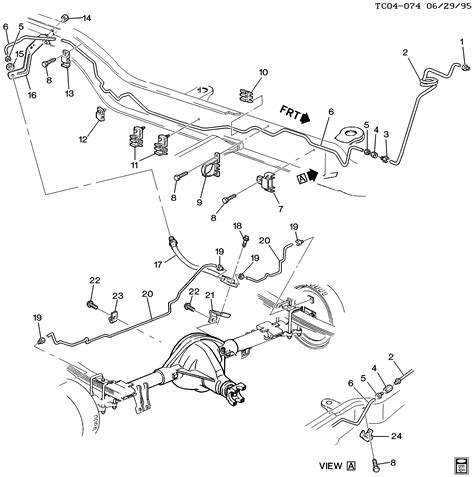 Chevrolet K Pickup Wd Carryover Model Brake Lines Rear Epc