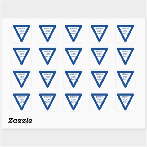 please sign here stickers | Zazzle.co.uk