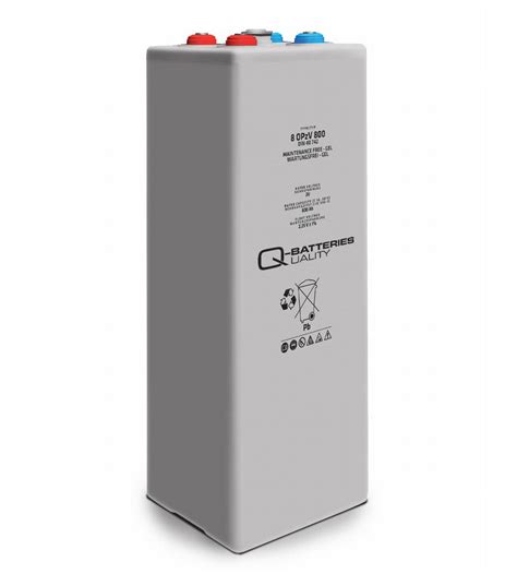 Q Batteries 4 OPzV 200 6V 206 Ah C10 verschlossene stationäre Gel