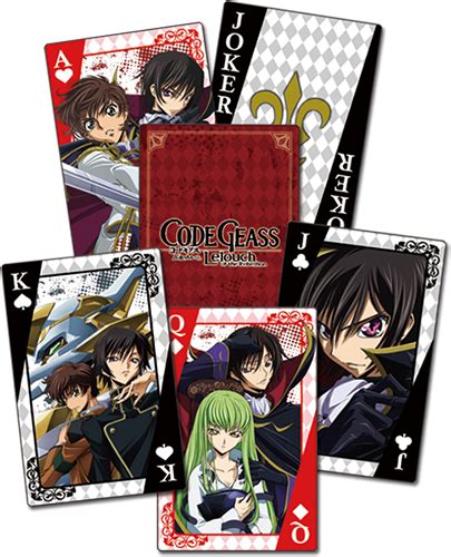 Code Geass Group Characters Playing Cards