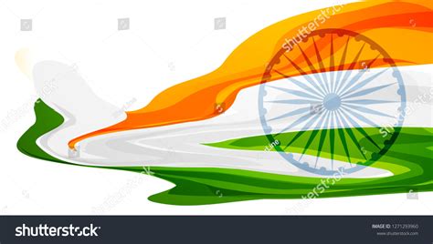 Abstract Indian Flag Banner Design Stock Vector (Royalty Free ...