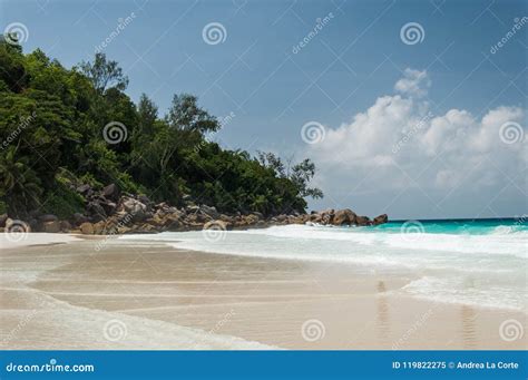 Constance Lemuria Beach, Seychelles. Stock Image - Image of hotel, golf ...