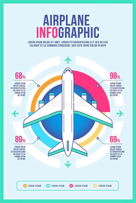 Infographic Airplane Design Vector, Graph Diagram Icon Transport ...