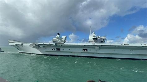 In pictures: Families wave off HMS Queen Elizabeth