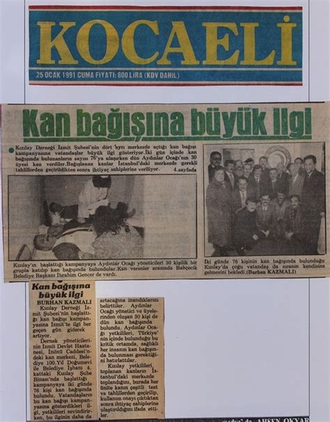 Nostalji Sene Nce Zg R Kocaeli Gazetesi Ocak Cumartesi