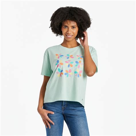 Women S Boxy Crusher Tee Collection Life Is Good Official Site