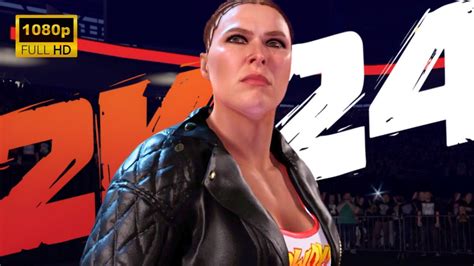 Wwe 2k24 Ronda Rousey Official Entrance Youtube