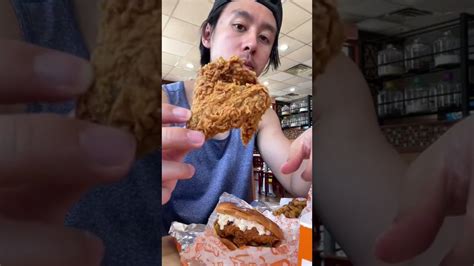 Trying Popeyes Chicken Sandwich Youtube