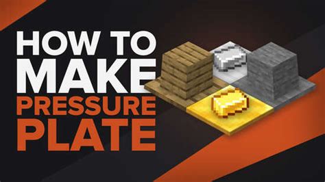 How To Make A Pressure Plate In Minecraft