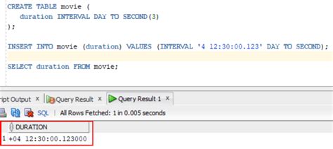 Oracle Interval Datatype Databasefaqs