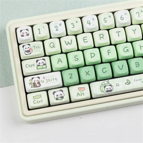 Panda Keycaps SOA Profile Dye Sublimation PBT Keycap 142keys Shopee