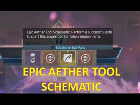 Legendary Aether Tool Schematic Location How To Get Legendar