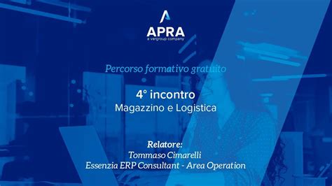 Percorso Formativo Essenzia Erp Magazzino E Logistica