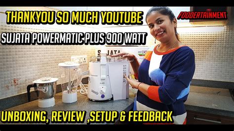 Sujata Powermatic Plus Watt Juicer Mixer Grinder Unboxing