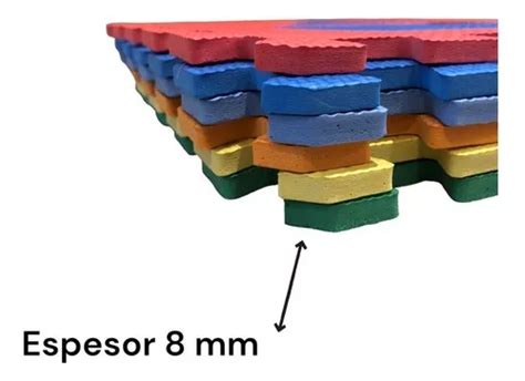 Piso De Goma Eva Encastrable Números Y Formas 10 Pzs 30x30 en venta en