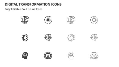 Digital Transformation Icons for PowerPoint and Google Slides - PPT Slides