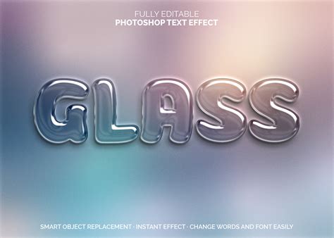 Artstation 3d Glass Psd Fully Editable Text Effect Layer Style Psd Mockup Template Artworks