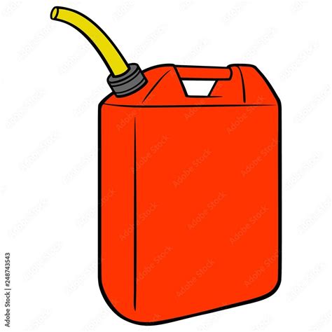 Gasoline Can Illustration A Vector Cartoon Illustration Of A Full Can