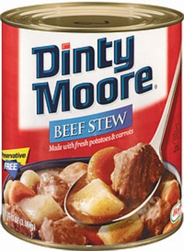 Dinty Moore Wfresh Potatoes And Carrots Beef Stew 108 Oz Nutrition