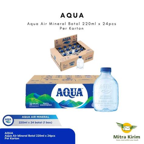 Aqua Botol Kecil 1 Dus Isi 24 Botol Harga Murah