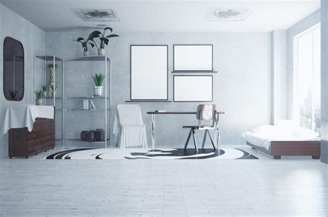 Premium Photo | White living room