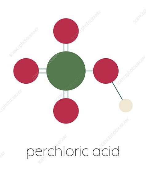 Perchloric Acid Superacid Molecule Stock Image C045 7874 Science