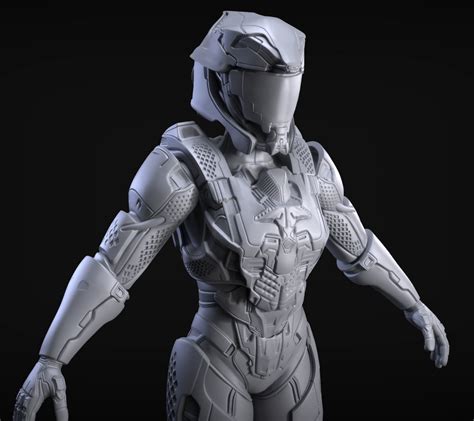 3d Model Sci Fi Armor 10 Sculpt Cgtrader