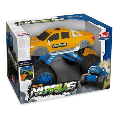 Carrinho Pick Up Super Nitrus Monster Truck Usual Brinquedos Submarino