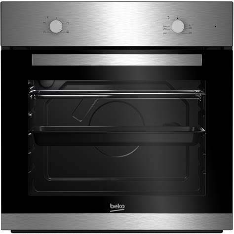 Beko Edelstahl Einbaubackofen 60cm autark 2fach Vollglastür Einbau