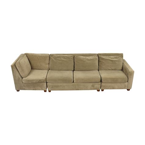 72% OFF - West Elm West Elm Four Piece Modular Sectional Sofa / Sofas