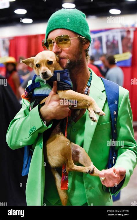 Greg Cipes Beast Boy And His Dog Wingman G Cipes Attend Florida