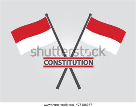 Indonesia Emblem Constitution Stock Vector (Royalty Free) 478188937 ...