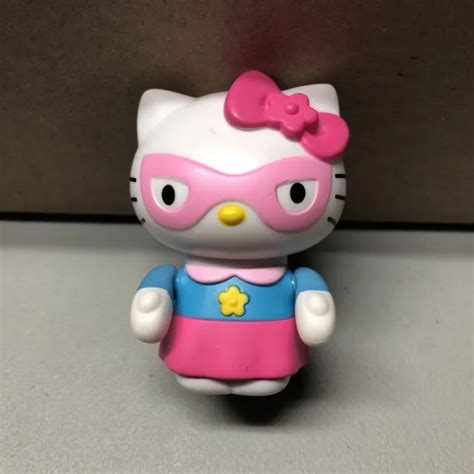 Hello Kitty Figure Sanrio Mcdonalds Toy 2019 Super Hero Cape Bow Cake