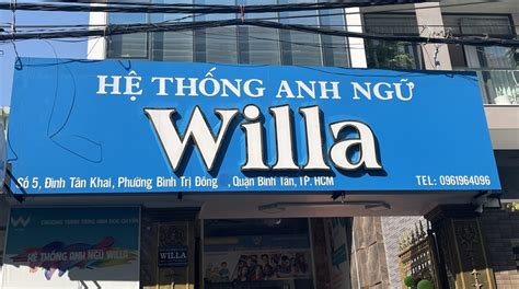 Hệ Thống Anh Ngữ Willa 5 Đình Tân Khai Phường Bình Trị Đông Quận