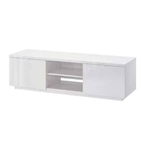 IKEA Byas High Gloss White TV Unit AptDeco