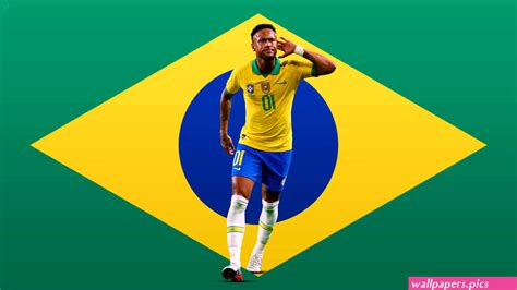 Neymar In Brazil Jersey Wallpaper Download | Wallpapers.Pics