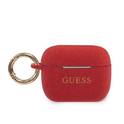 Guess AirPods Pro Cover Glitter Rød Elgiganten