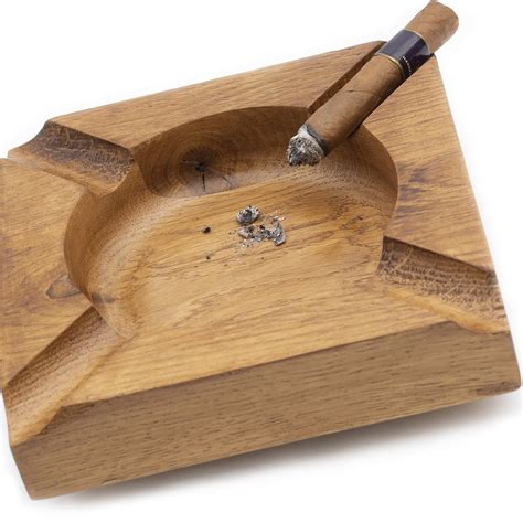 Buy 100face Wood Cigar Ashtray For Mendurable Solid 4 Slot Cigar Holderlarge Heavy Outdoor