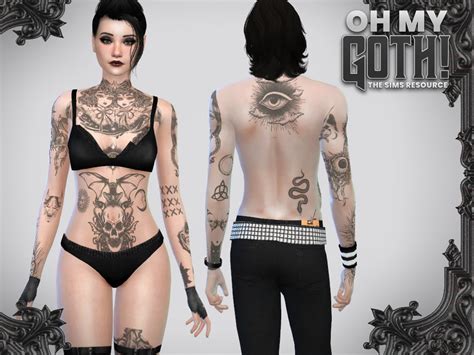 The Sims Resource Oh My Goth Adam Tatoo