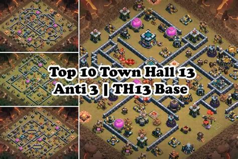 Top 10 Best TH13 Layouts Anti 3 Star | Town Hall 13 War Base - COC - 2024