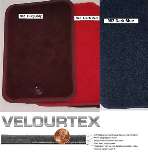 Lloyd Mats Velourtex Buick LeSabre Shield Word Front Floor Mats 1959