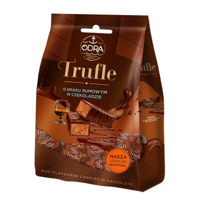 ODRA Trufle W Czekoladzie O Smaku Rumowym 280g Chocolate Truffles