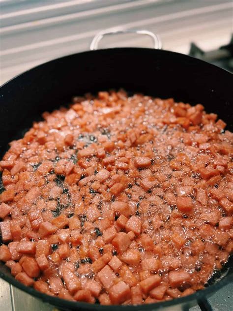 Spam And Ketchup Fried Rice 20 Minutes Tiffy Cooks