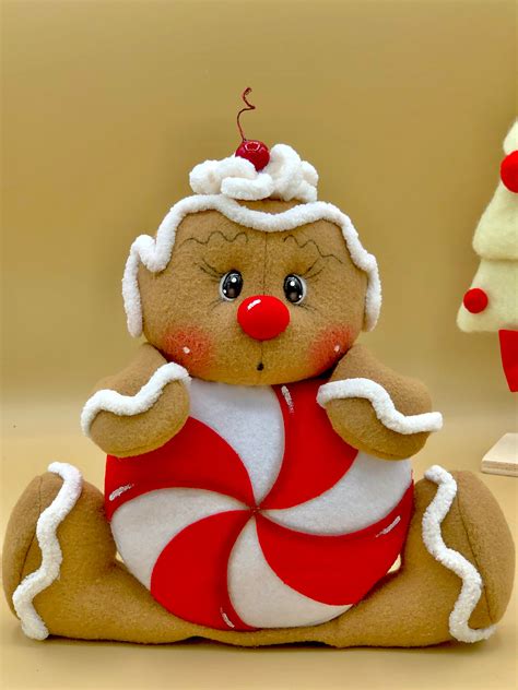 Pattern Ginger Pop Gingerbread Christmas Easy To Make Pdf Etsy