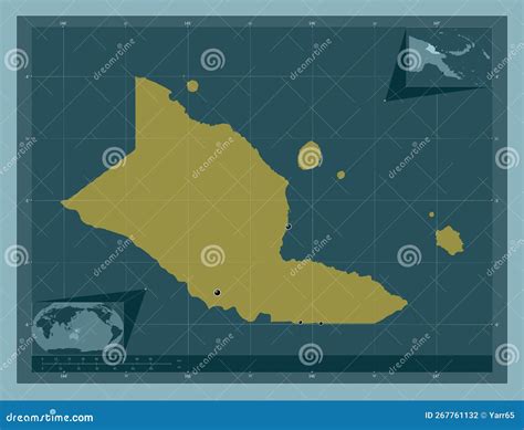 Madang Papua New Guinea Solid Major Cities Stock Illustration