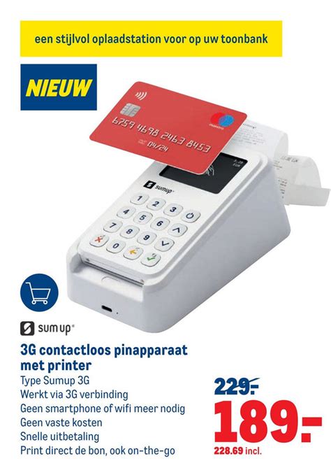 Sum Up G Contactloos Pinapparaat Met Printer Aanbieding Bij Makro