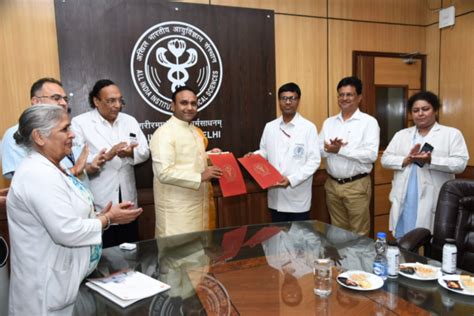 Aiims Delhi Signs Mou With Smsimsr For National Healthcare Academic