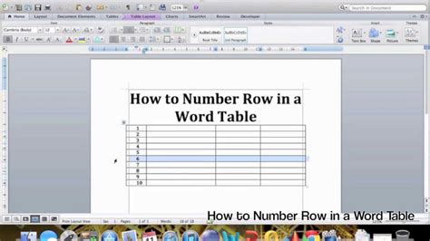 How To Add Numbers In A Word Table Printable Templates