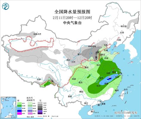 中央气象台：中东部有大范围雨雪过程，冷空气影响中东部地区部分江南小到中雪